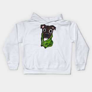 Pitbull Green Hoodie Kids Hoodie